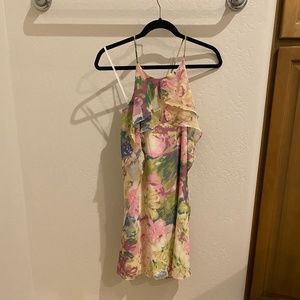 NWT BCBG floral spaghetti strap dress